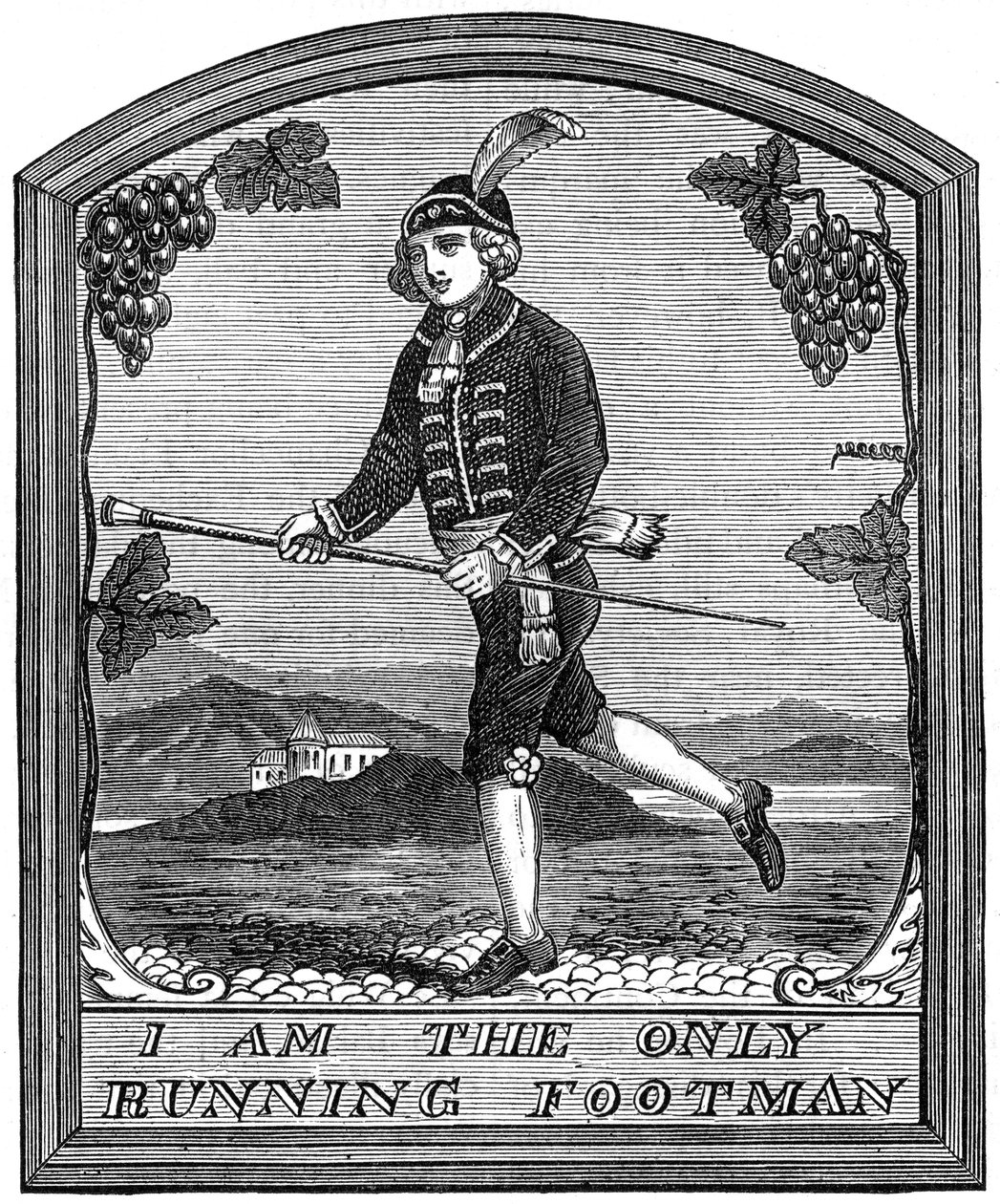 Tegnet til The Running Footman, London, 1891 av Unbekannt