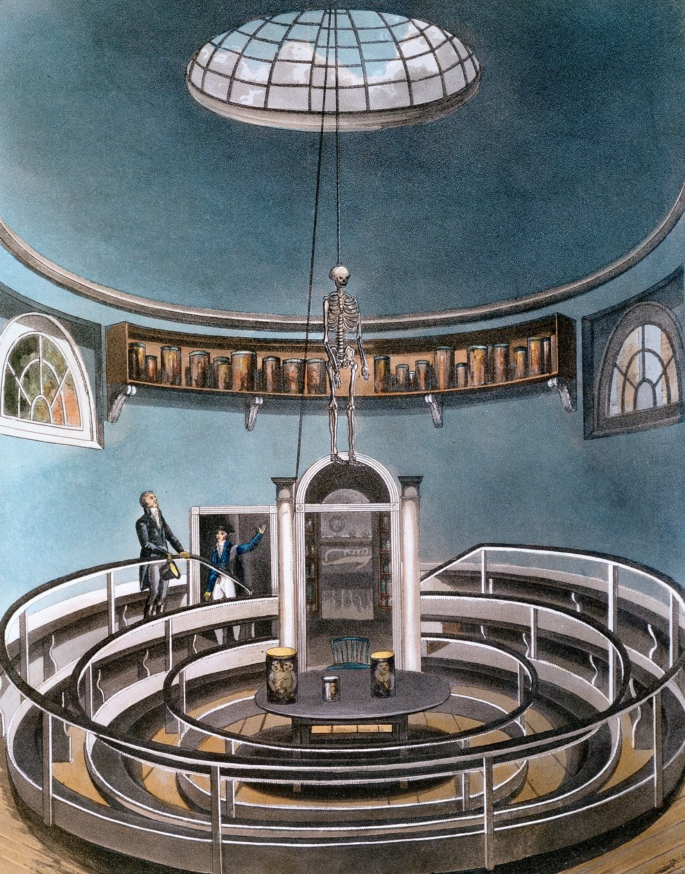 Theatre of Anatomy, Cambridge, 1815 av Unbekannt