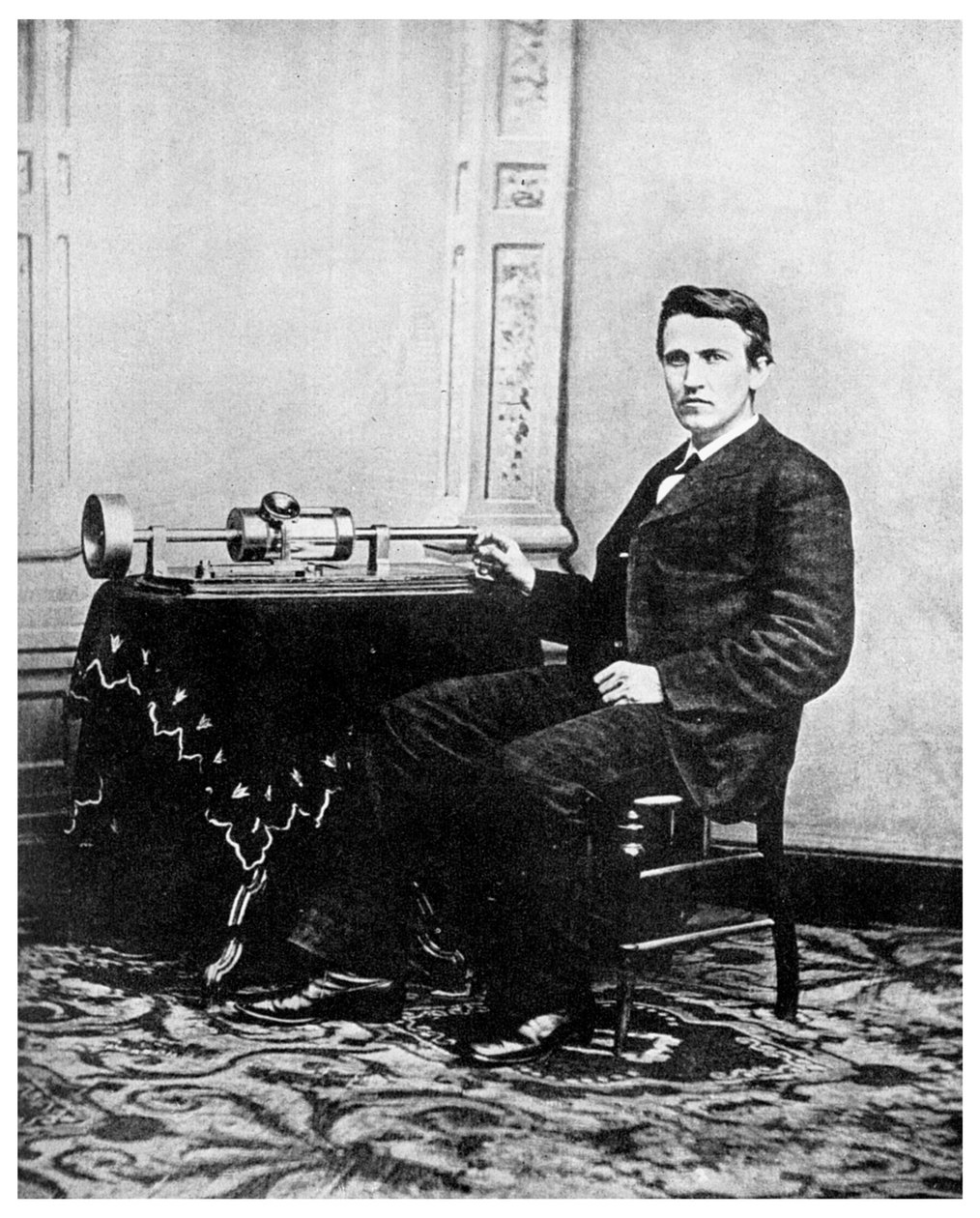 Thomas Edison, amerikansk oppfinner, c1878 1956 av Unbekannt