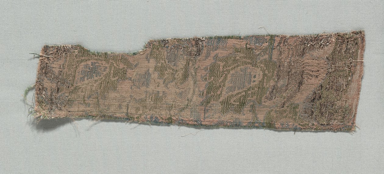 Tre fragmenter av italiensk gotisk silke, 1350-1399. av Unbekannt