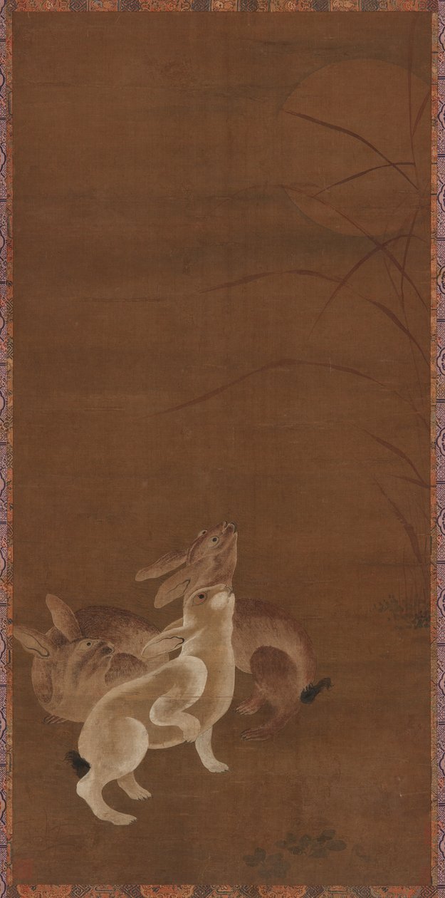 Tre harer ser på månen, 1368-1644. av Unbekannt