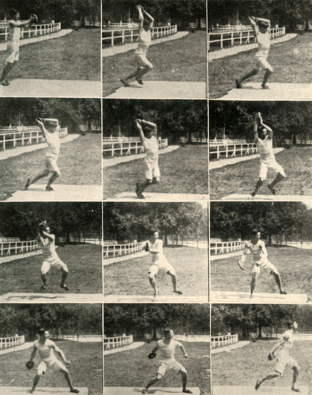 Kaster diskos uten å snu, 1908. av Unbekannt