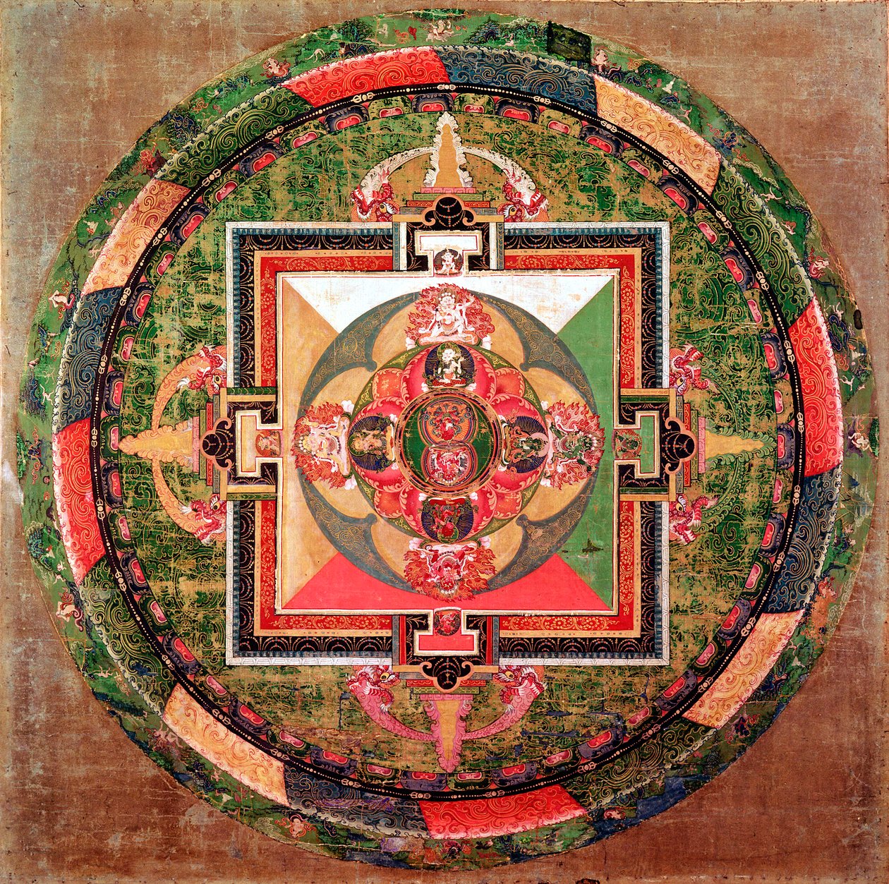 Tibetansk buddhistisk mandala av Unbekannt