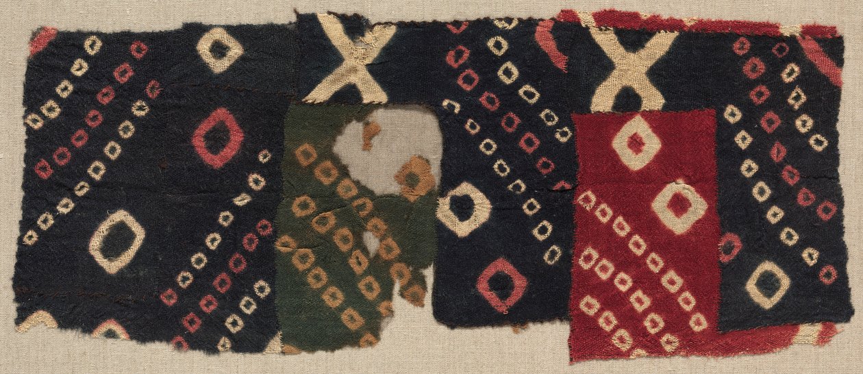 Tie-Dyed Fragment, ca. 700–1100 e.Kr. av Unbekannt