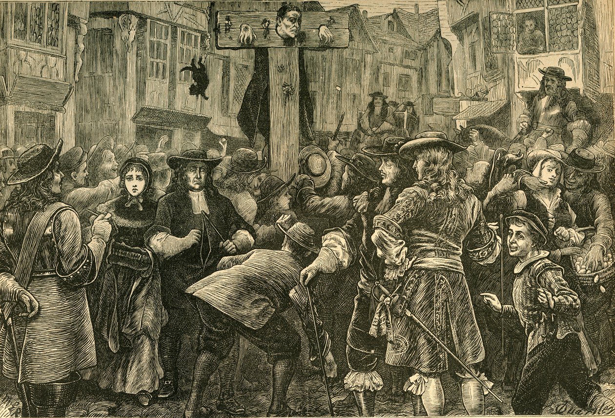 Titus Oates in the Pilory, 1685, 1897. av Unbekannt