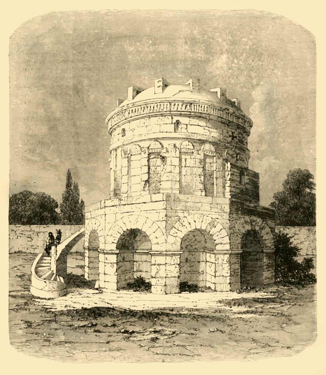 Theodorics grav, Ravenna, 1890. av Unbekannt
