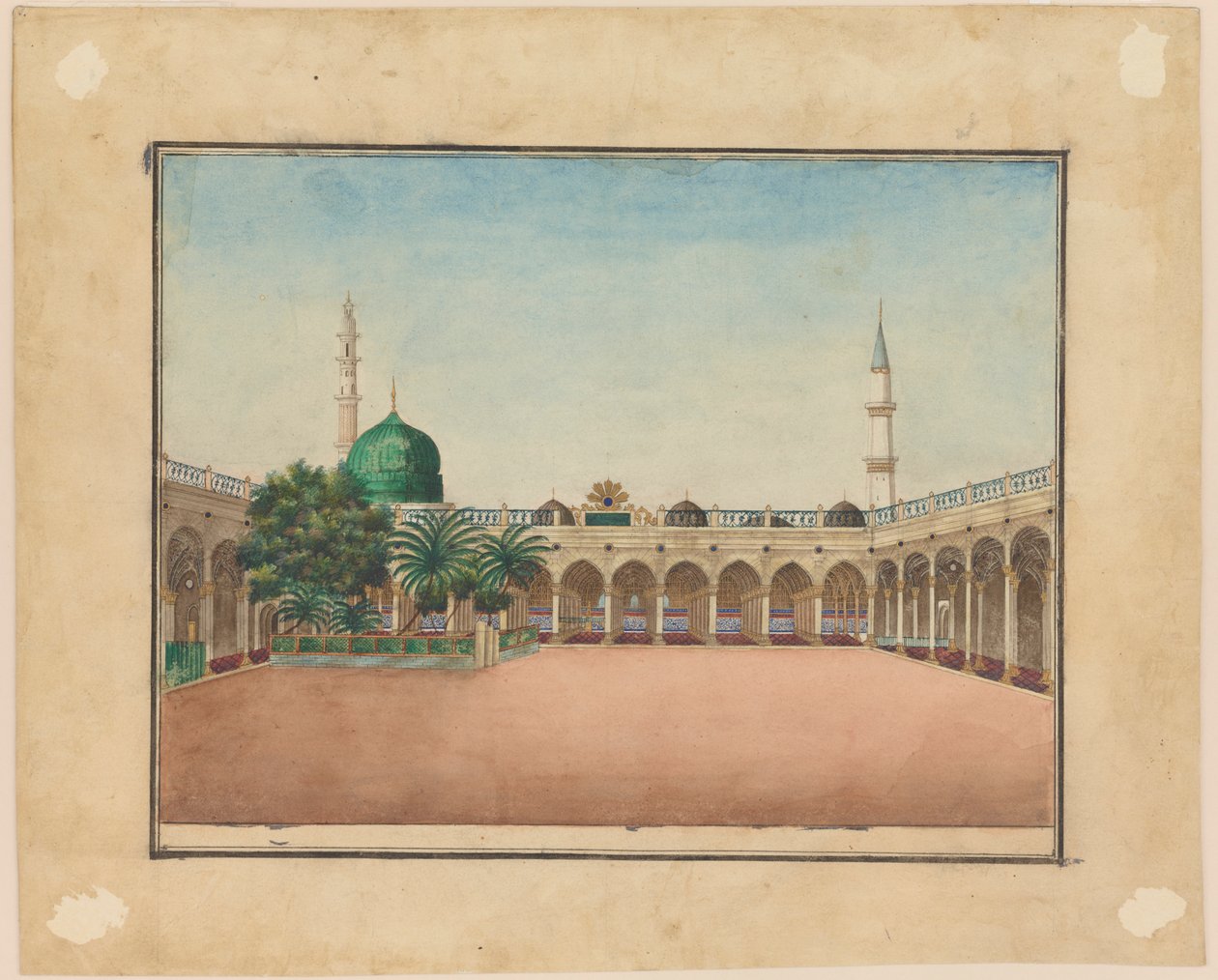 Profetens grav i Medina, 1800-tallet. av Unbekannt