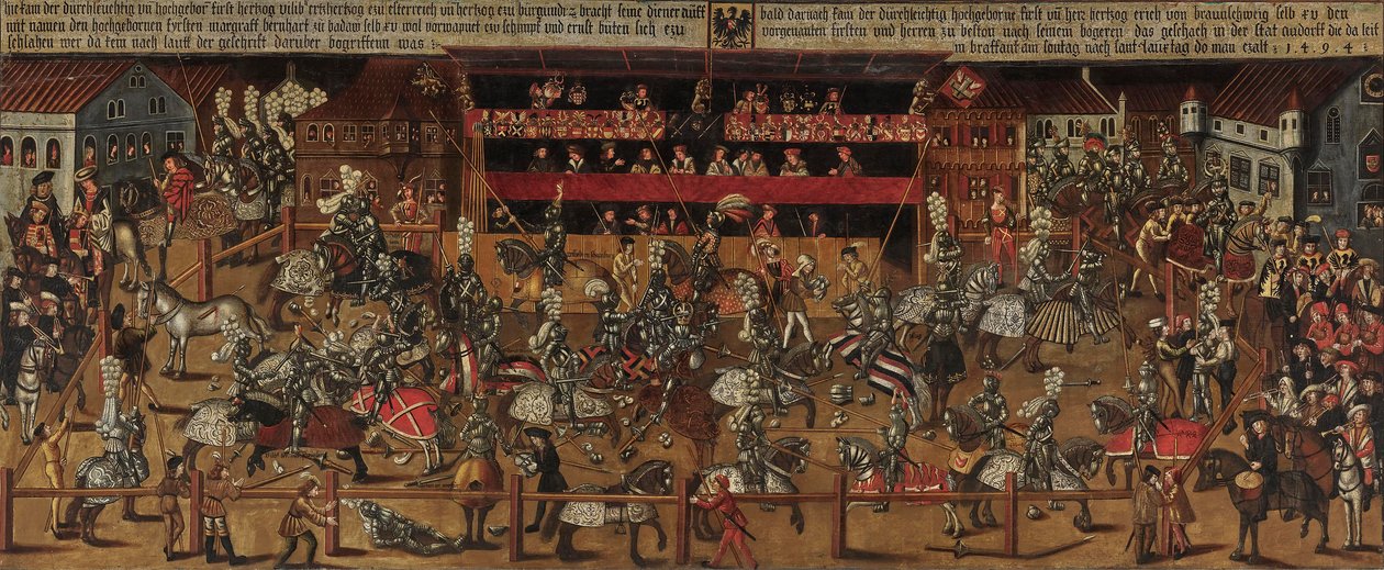 Turnering i Antwerpen, 1498. av Unbekannt