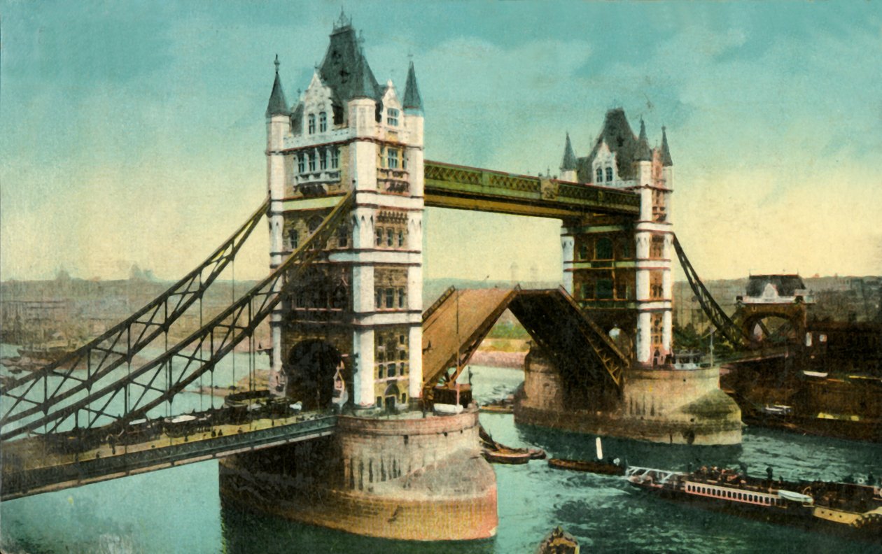 Tower Bridge, London, . av Unbekannt
