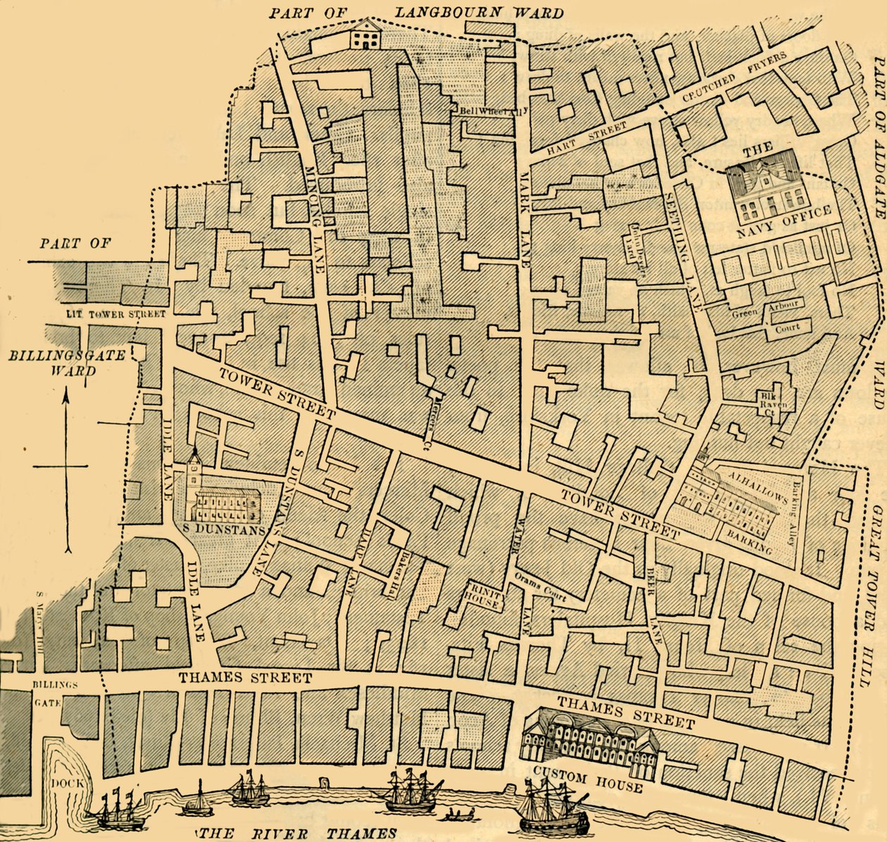 Tower Street Ward, c1872. av Unbekannt