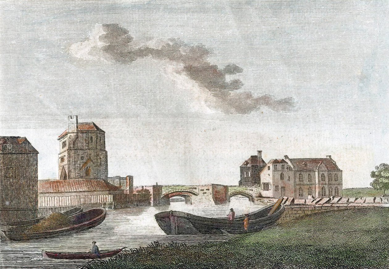 Tower of Franciscan friary, Oxford, 1788 av Unbekannt