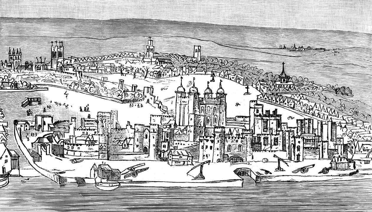 Tower of London, c1543, 1893 av Unbekannt
