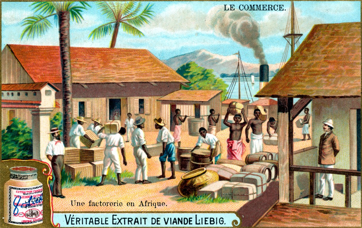 Handel: handelssted i Afrika, ca 1900 av Unbekannt