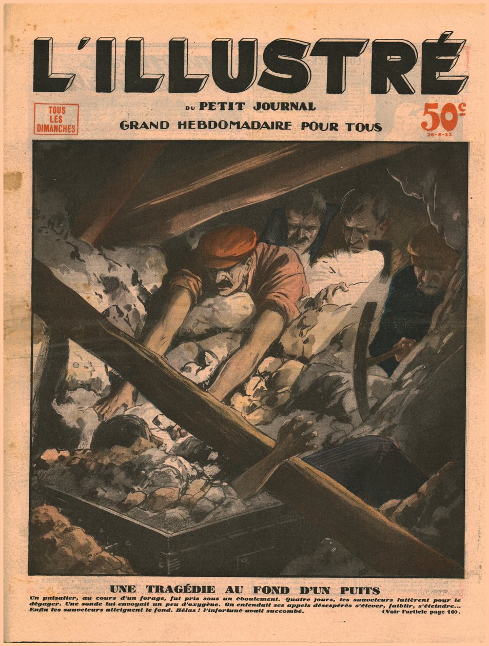 Tragedie ved bunnen av en brønn, 1932. av Unbekannt