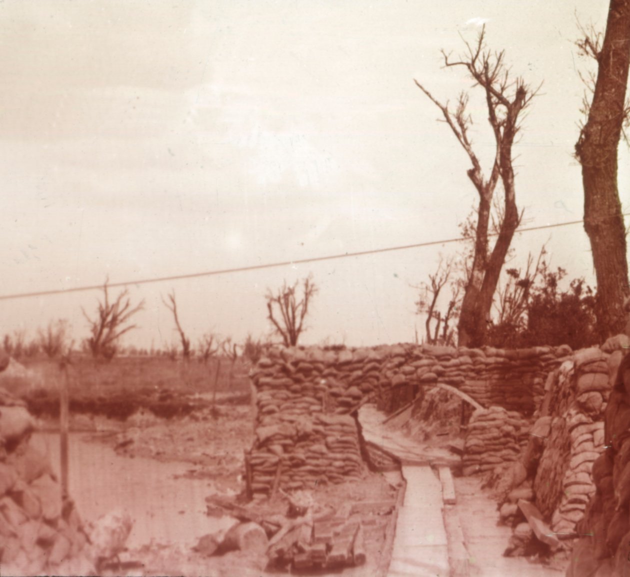 Trenches, Diksmuide, Belgia, c1914-c1918 av Unbekannt