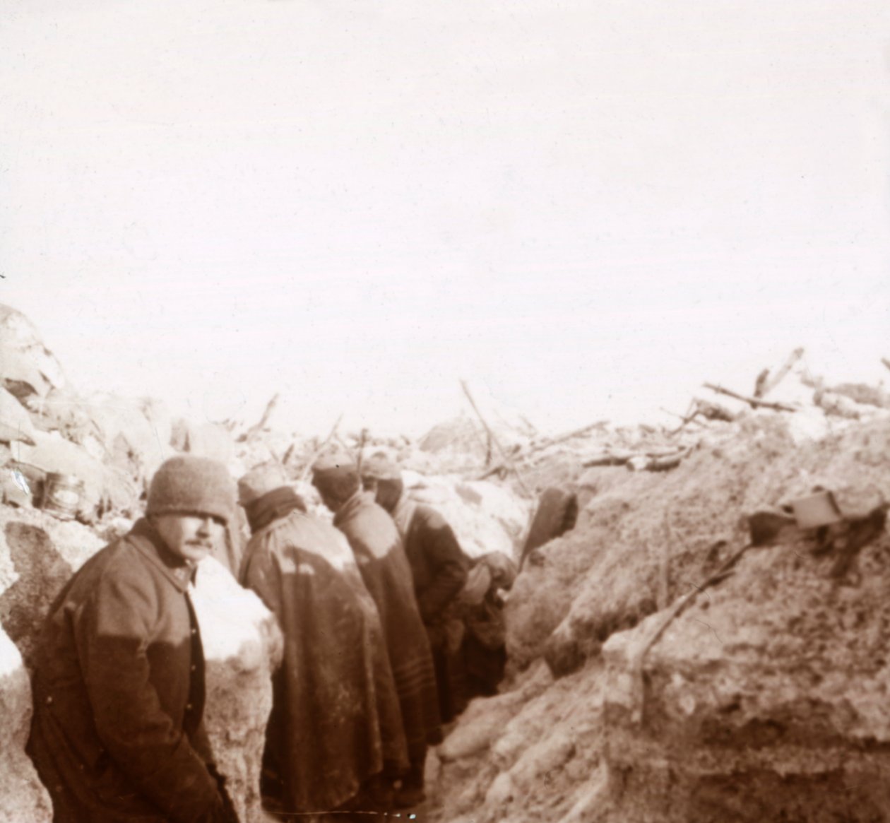 Trenches, Tahure, Nord-Frankrike, c1914-c1918 av Unbekannt