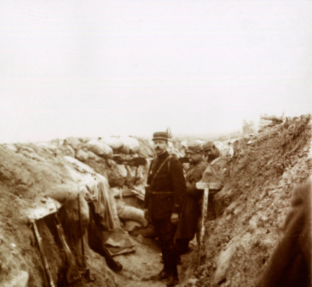 Skyttegraver i Champagne, Nord-Frankrike, c1914-c1918 av Unbekannt