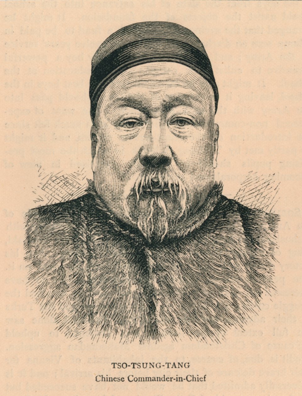 Tso-Tsung-Tang, kinesisk øverstkommanderende, sent på 1800-tallet. av Unbekannt
