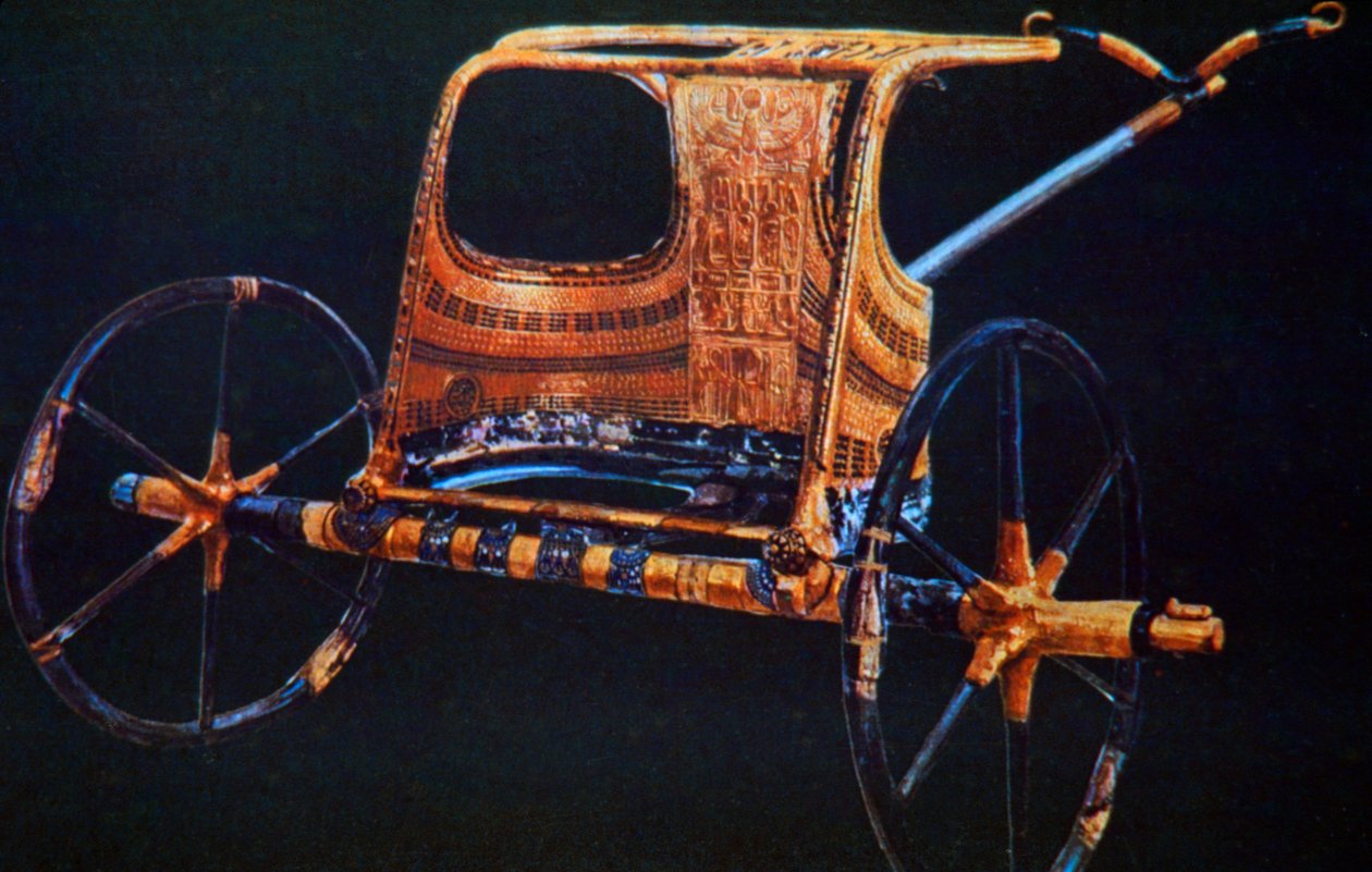 Tutankhamons gravvogn, 1300-tallet f.Kr av Unbekannt