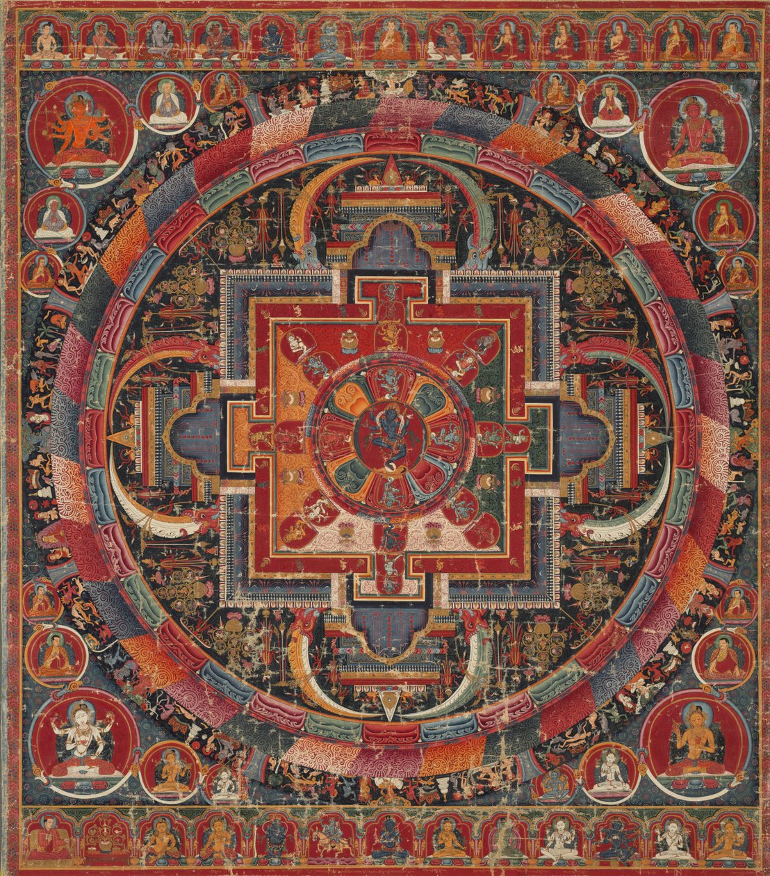 Tjuetre guddom Nairatma Mandala, ca. 1375. av Unbekannt
