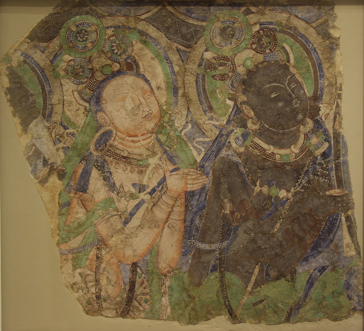 To tilbedende Bodhisattvaer, 4.-6. århundre. av Unbekannt