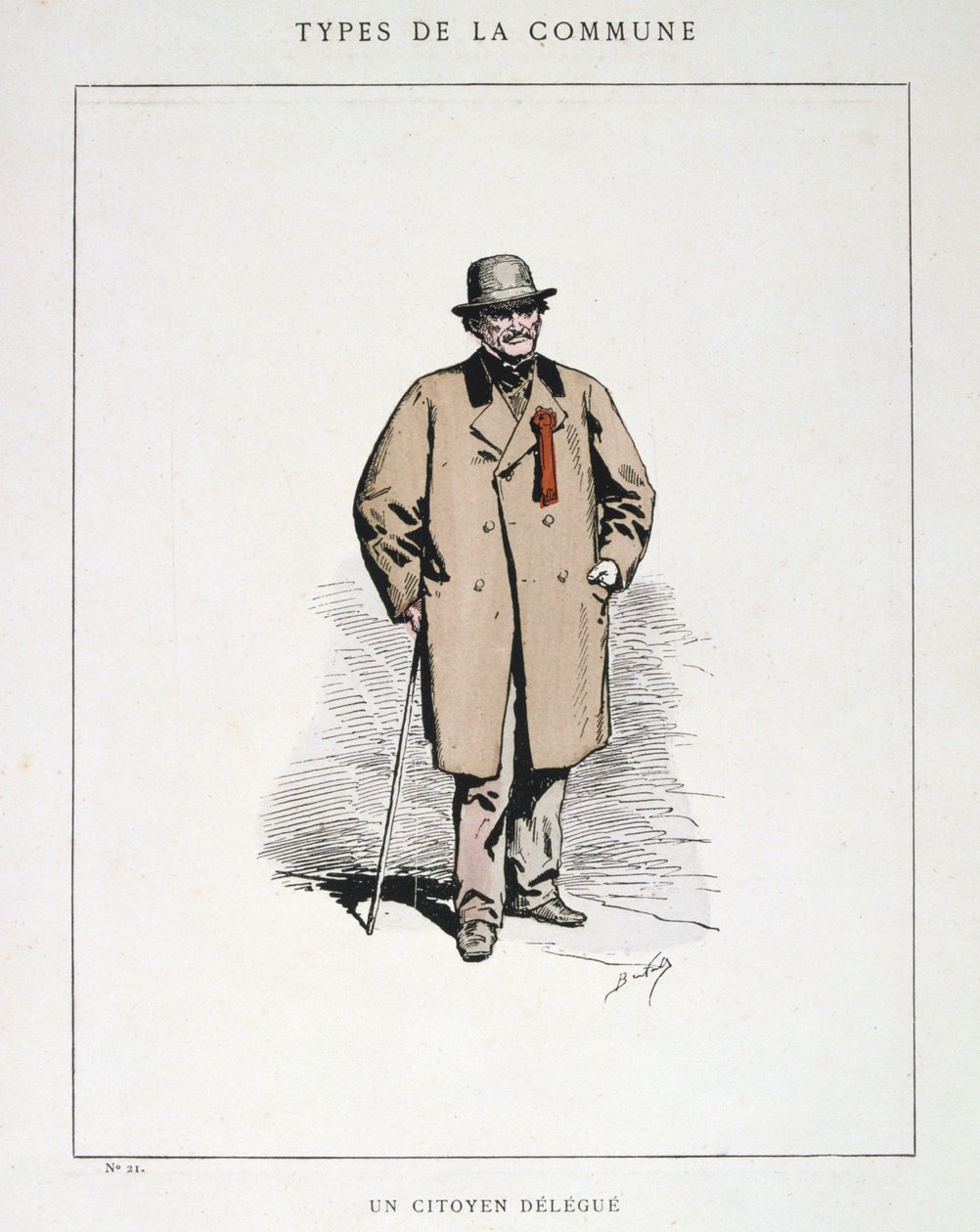 En borgerdelegat, Paris kommune, 1871. av Unbekannt