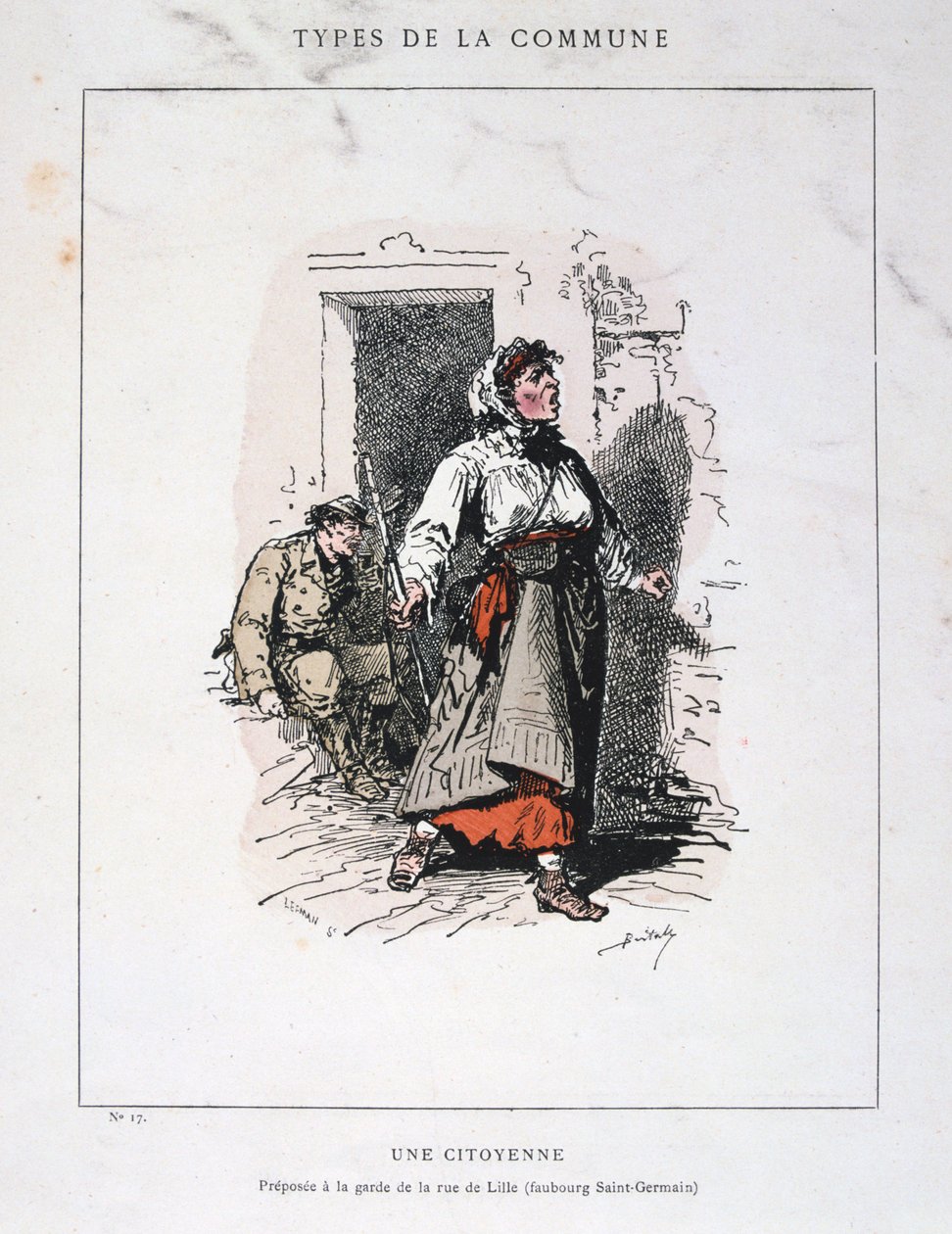 En borger, Paris kommune, 1871. av Unbekannt