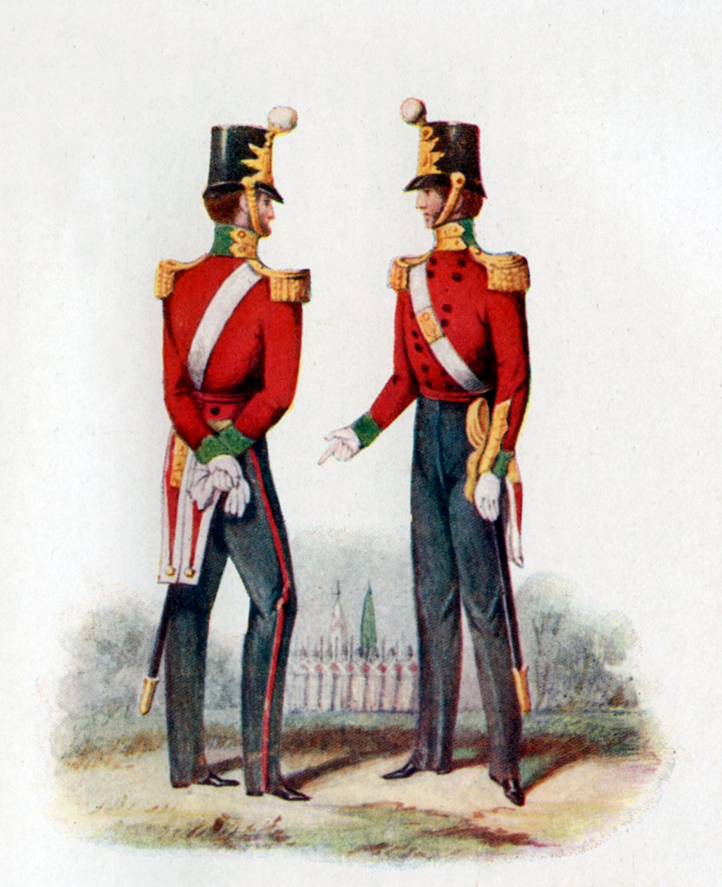 Uniform for det 19. regiment, 1848 1904 av Unbekannt