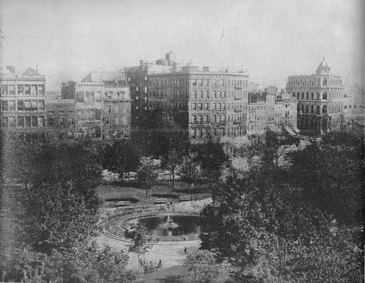Union Square, New York, c1897. av Unbekannt