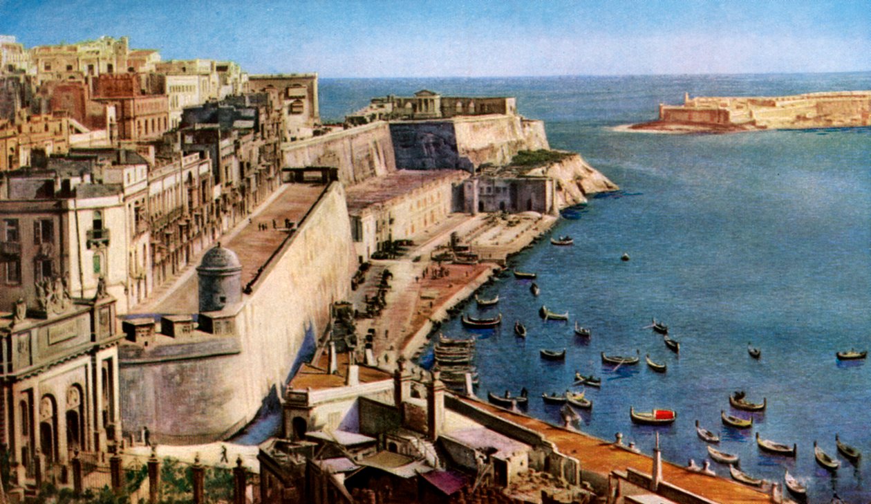 Valletta, Malta, ca 1930-tallet av Unbekannt