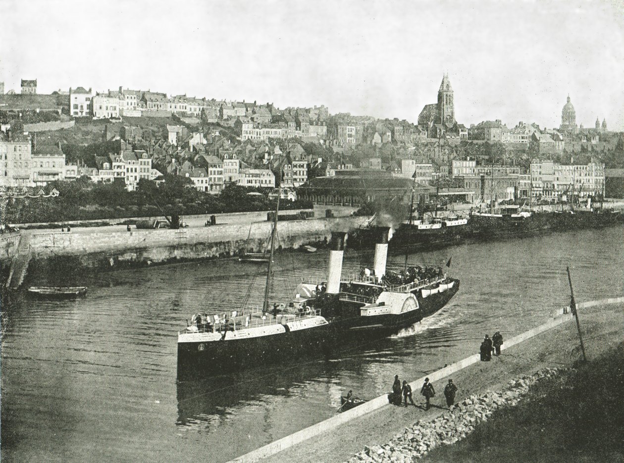 Utsikt fra West Pier, Boulogne, Frankrike, 1895. av Unbekannt