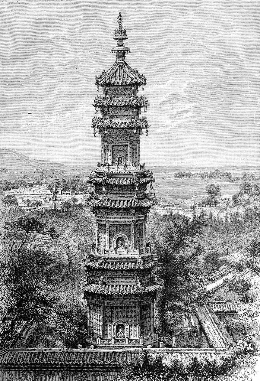 Utsikt fra sommerpalasset, Peking, c1890 av Unbekannt