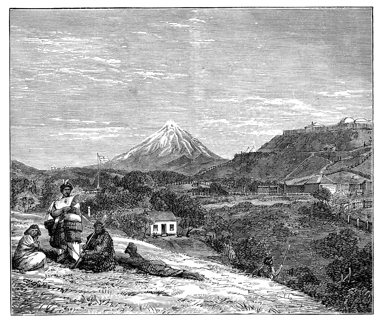 Utsikt i New Zealand, 1900 av Unbekannt