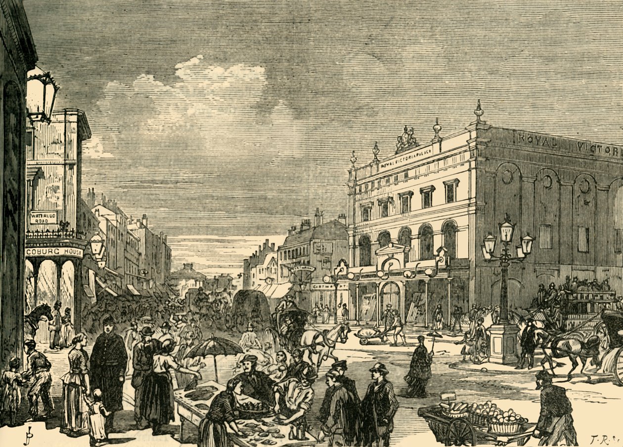 View in the New Cut, 1878. av Unbekannt