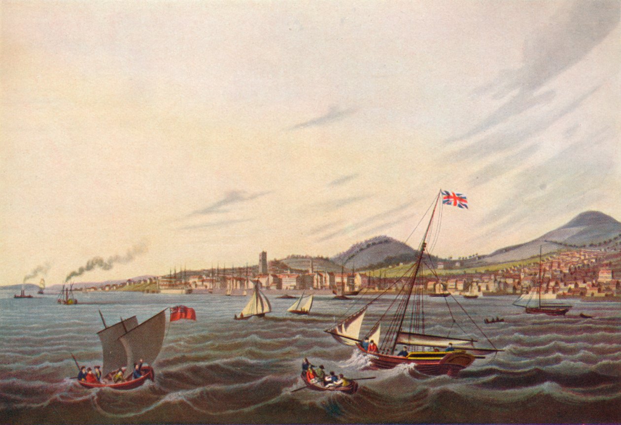 Utsikt over Dundee, 1824 av Unbekannt