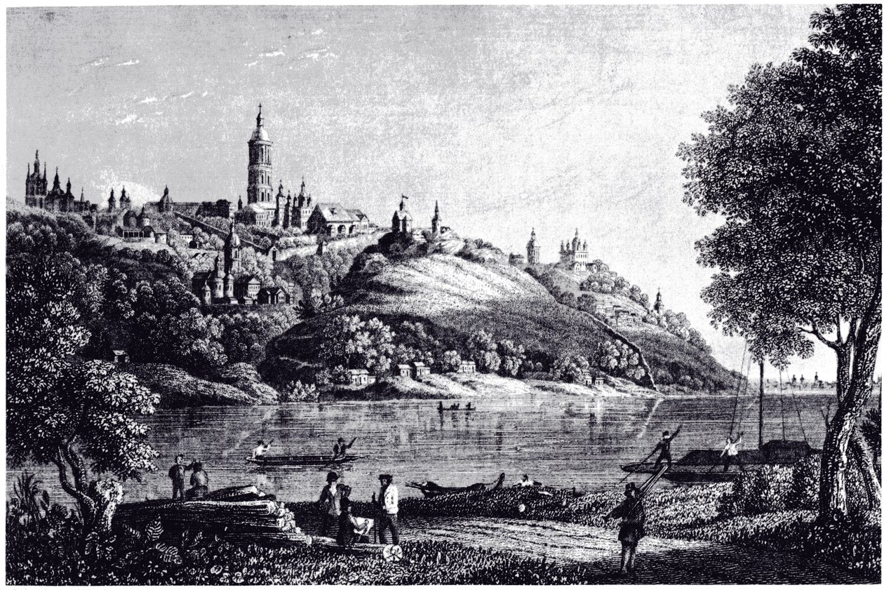 Utsikt over Kiev, 1835 av Unbekannt