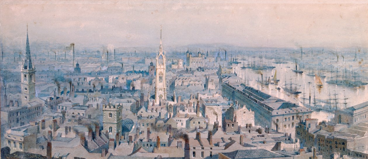 Utsikt over London av Unbekannt