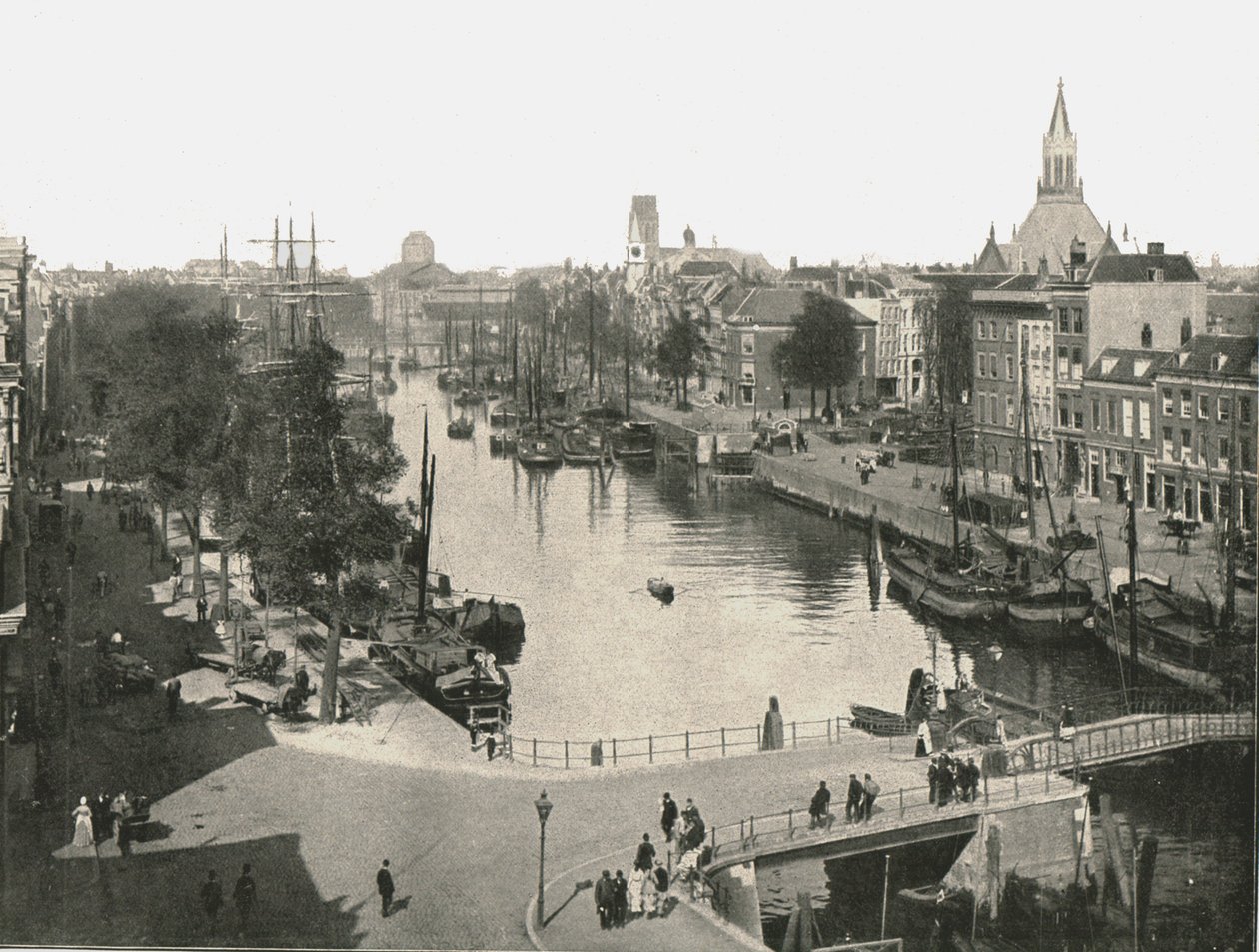 Utsikt over Rotterdam, Nederland, 1895. av Unbekannt
