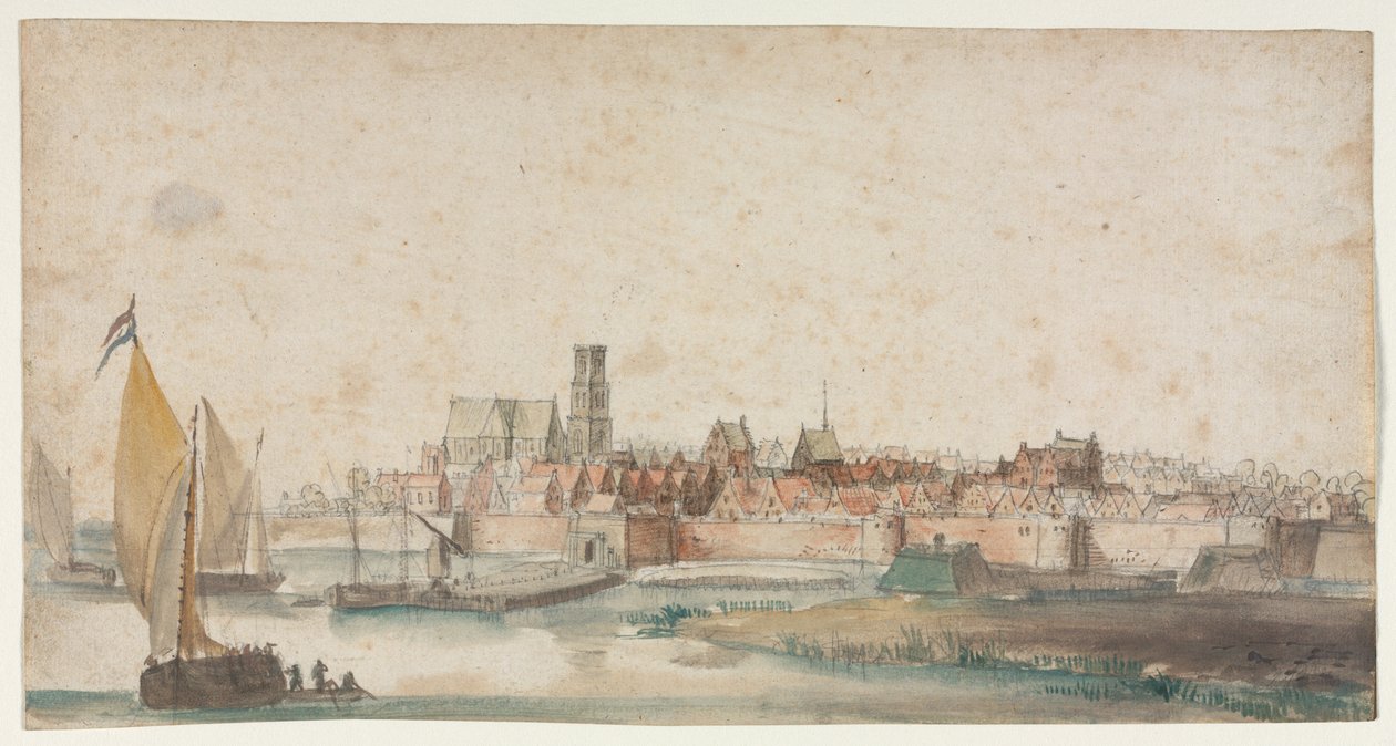 Utsikt over St. Geertruidenberg, 1600-tallet. av Unbekannt