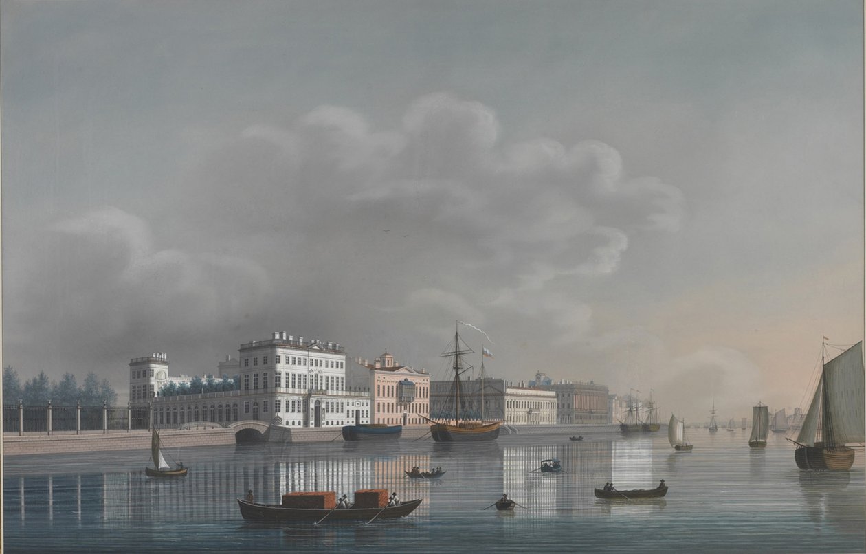 Utsikt over Neva av Unbekannt