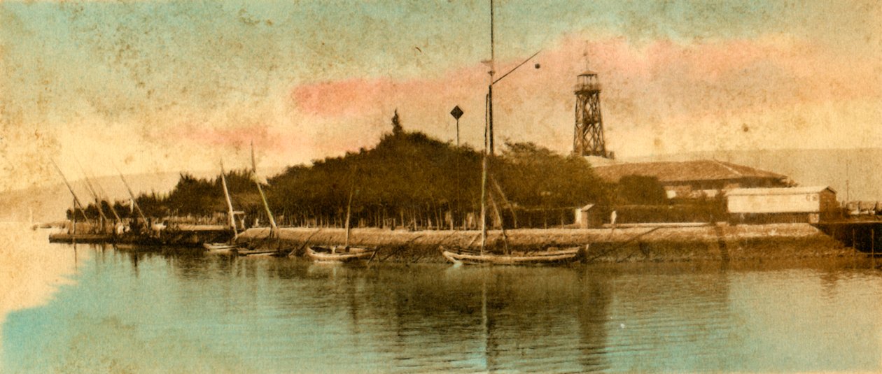 Utsikt over Port Tewfiek, c1918-c1939. av Unbekannt
