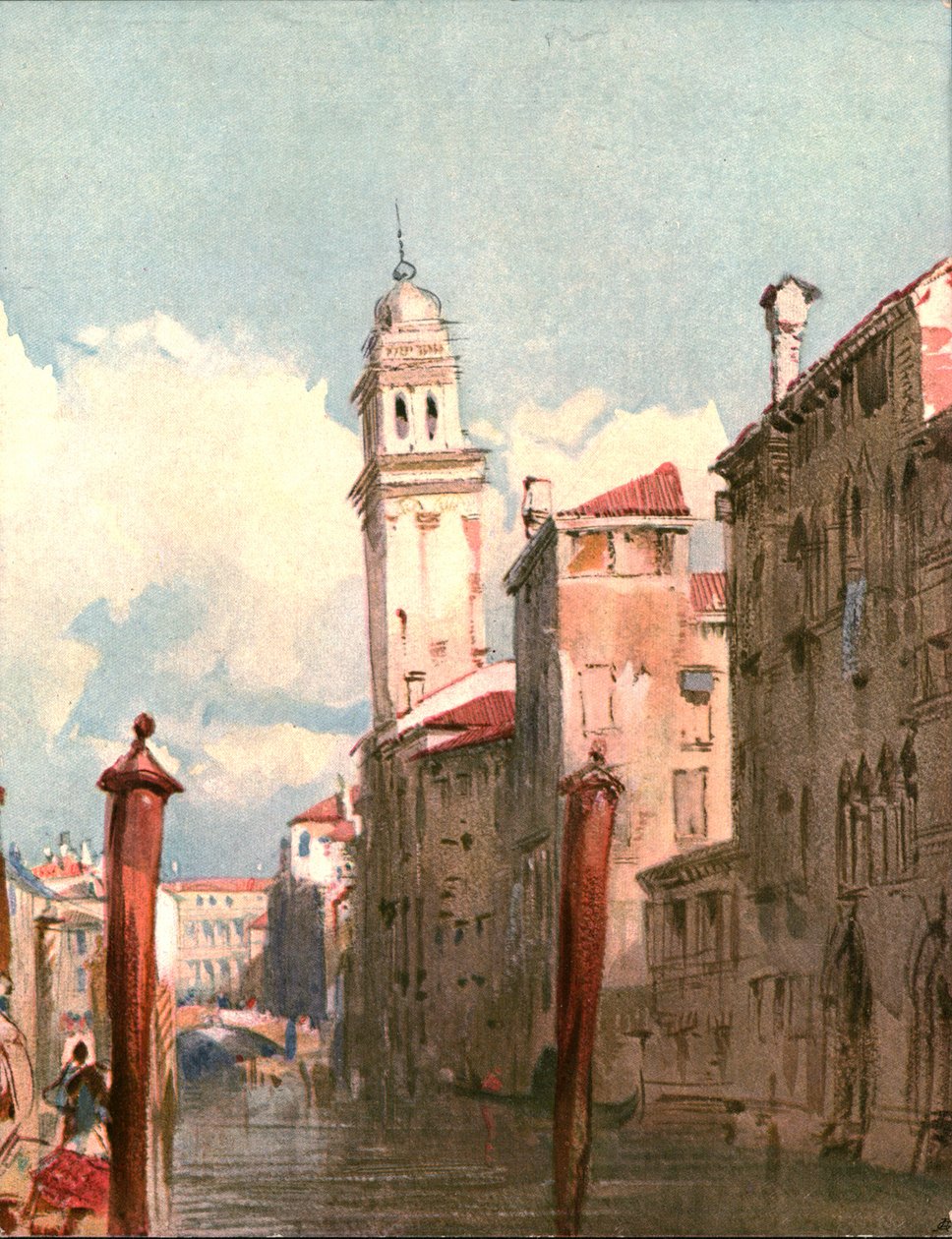 Utsikt over en kanal, c1826, c1900. av Unbekannt