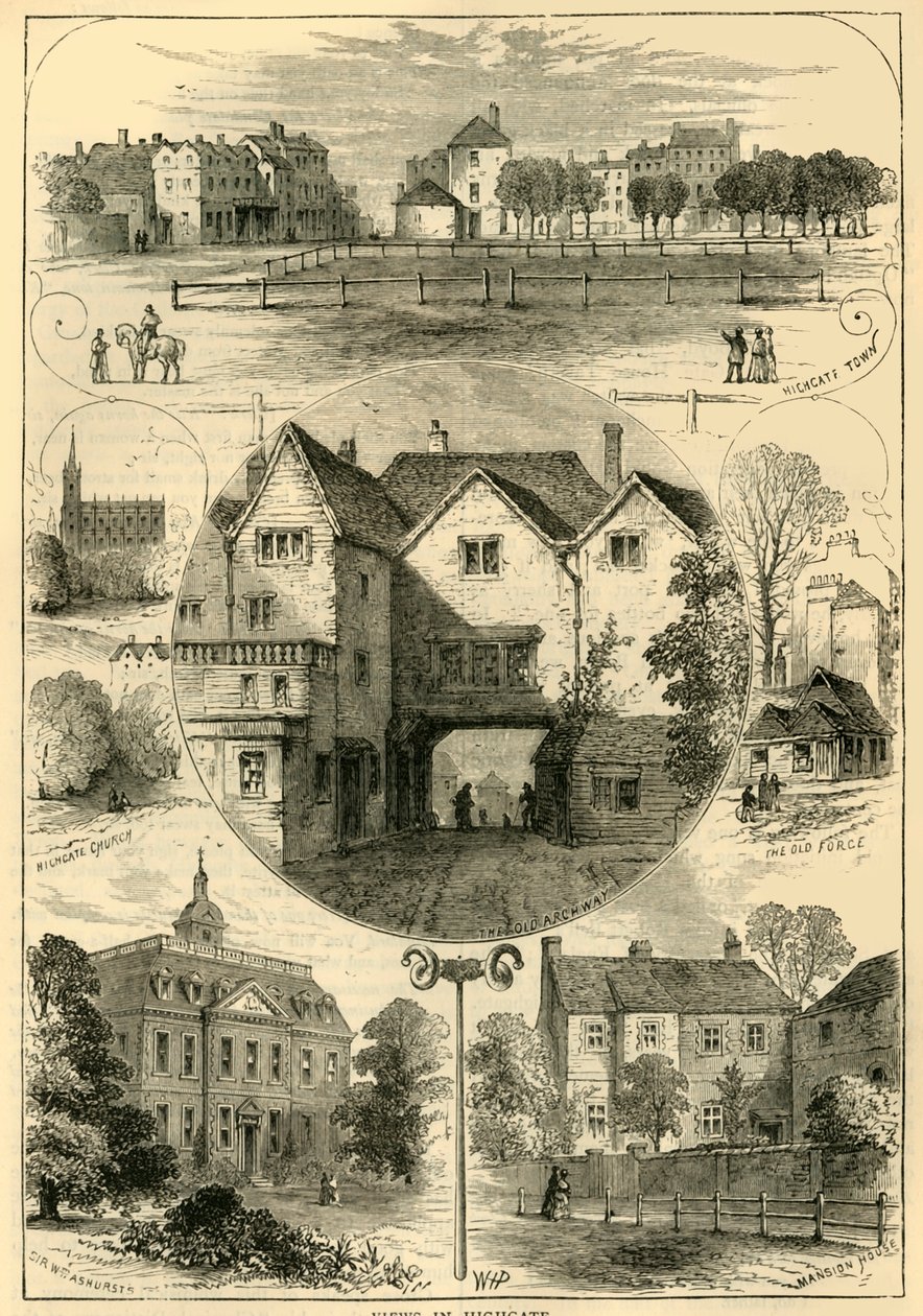 Utsikt i Highgate, c1876. av Unbekannt