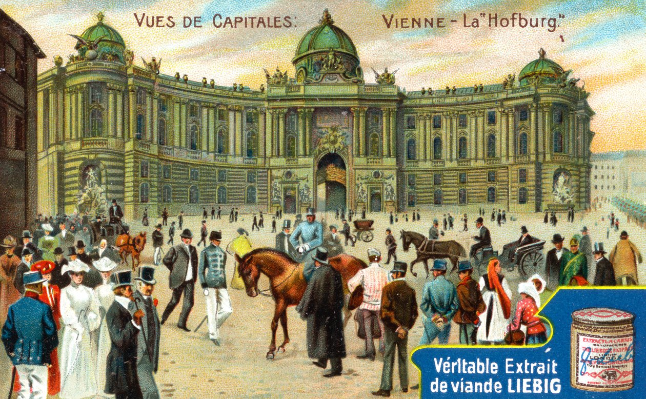 Utsikt over hovedsteder: Hofburg, Wien, ca 1900 av Unbekannt