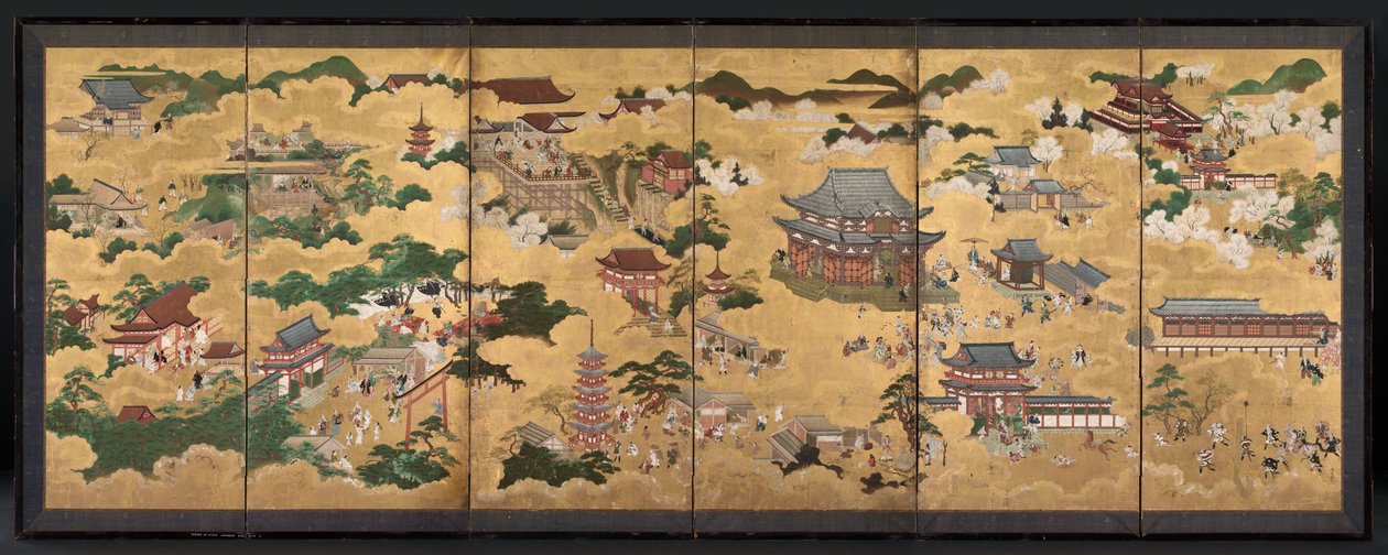Utsikt over Kyoto, 1600-tallet. av Unbekannt