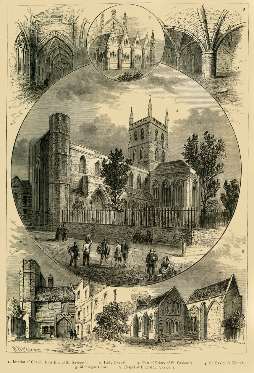 Utsikt over St. Frelsers kirke, c1878. av Unbekannt