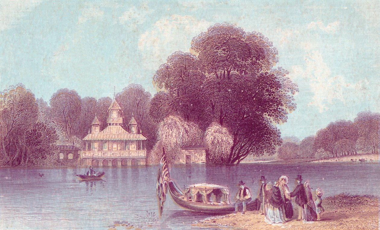 Virginia Water, 1800-tallet. av Unbekannt