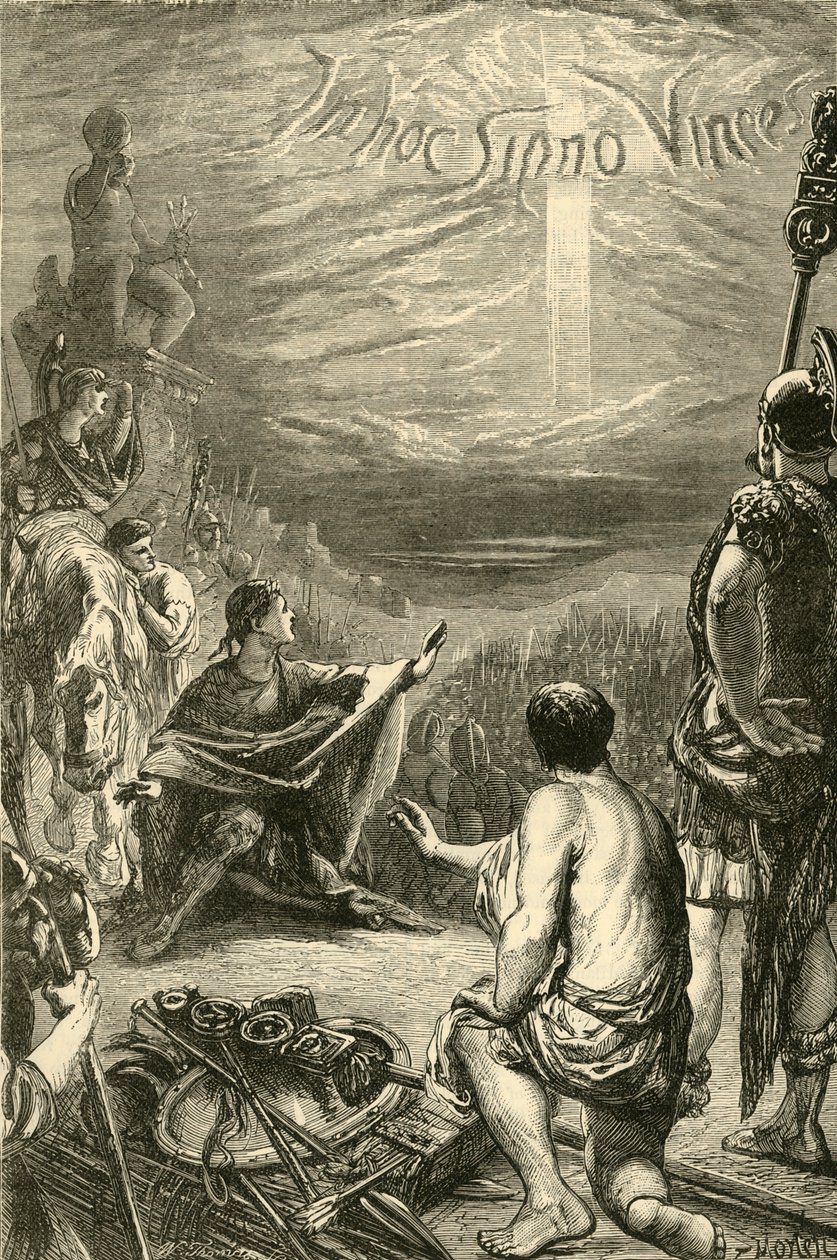 Visjon av korset ved Saxa Rubra, 1890. av Unbekannt