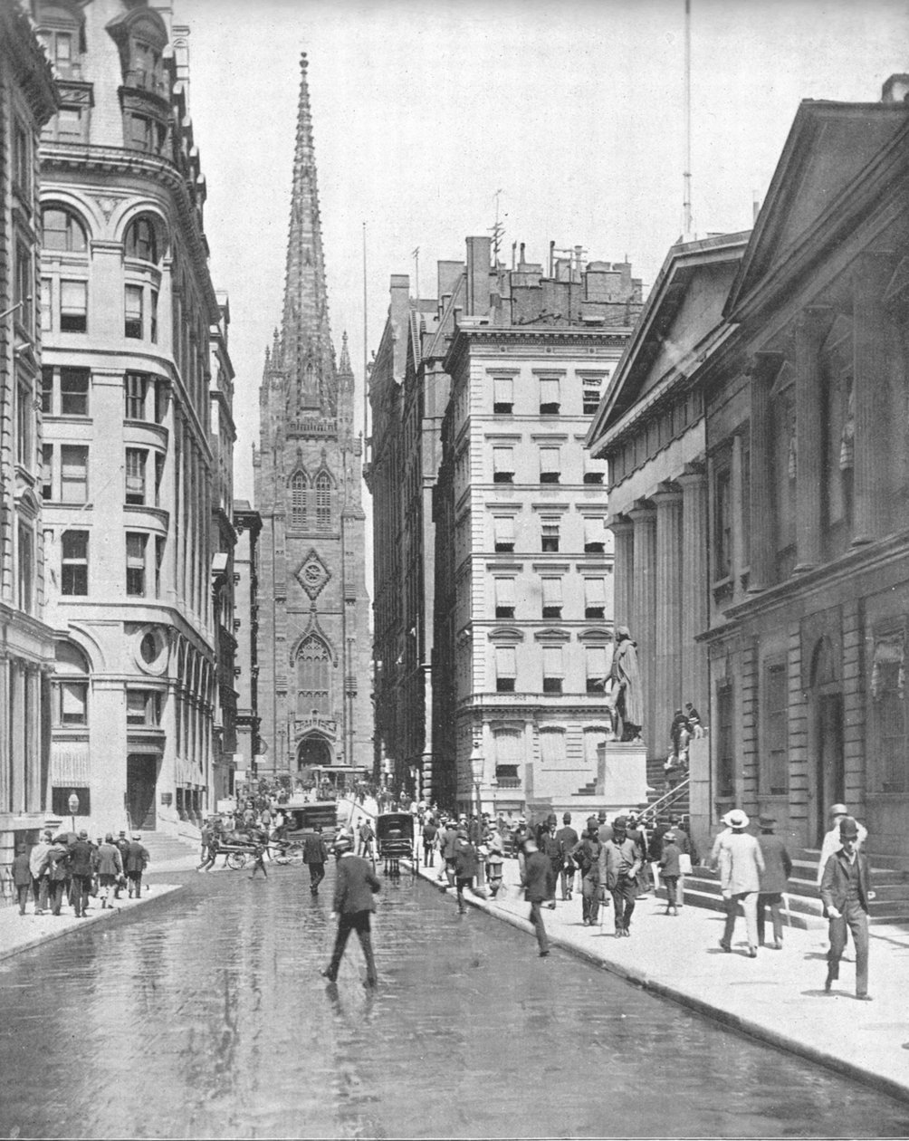Wall Street, New York, USA, c1900. av Unbekannt