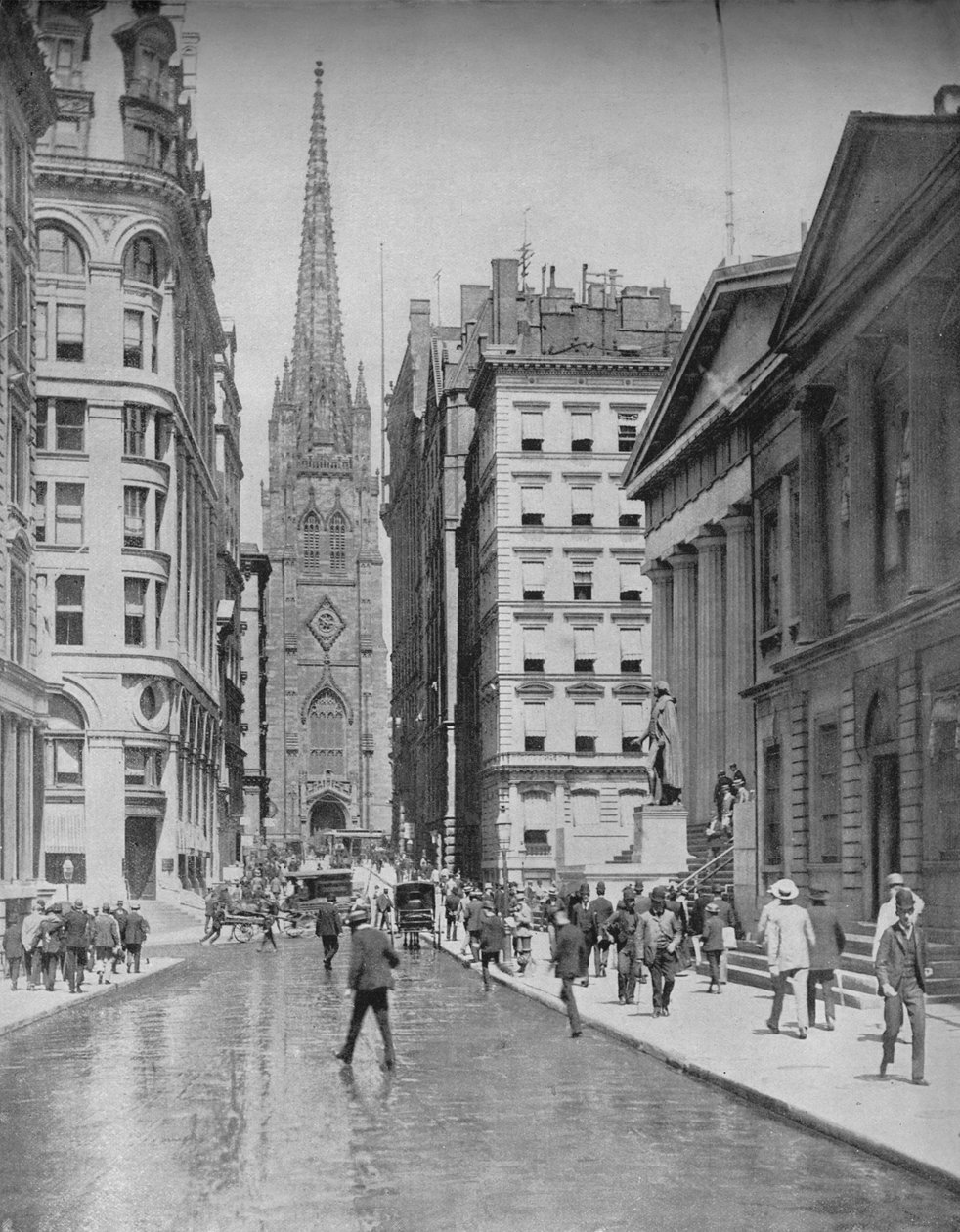 Wall Street, New York, c1897. av Unbekannt